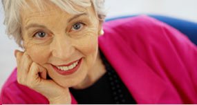 woman smiling